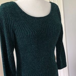 Emerald Green Shimmer Dress Size 11